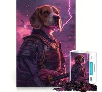 Rompecabezas Samurai Beagle para Adolescentes, 1000 Piezas, Juguete Inteligente para aliviar el estrés, Borde Afilado, Regalo de cumpleaños (38x52cm)