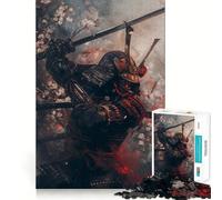 Rompecabezas Samurai Cherry Blossom de 1000 Piezas para Adolescentes Refuerza la Memoria Divertido y Tranquilo Borde de Calidad Regalo Ideal (38x52cm)