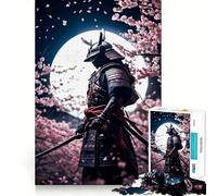 Rompecabezas Samurai Cherry Blossom de 1000 Piezas para Adultos Ideal para estimular la Memoria, Relajarse y Jugar con Rompecabezas Corte Suave Regalo de cumpleaños (38x52cm)