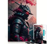 Rompecabezas Samurai Cherry Japan de 1000 Piezas para Adultos Fortalece la Memoria Ideal para Jugar en Grupo Bordes limpios Regalo Elegante (50x75cm)