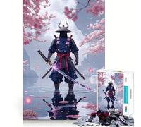 Rompecabezas Samurai en Flor de Primavera para Adultos, 1000 Piezas, Refuerza la Memoria, Divertido, de Calidad, con Bordes Elegantes, Regalo (50x75cm)