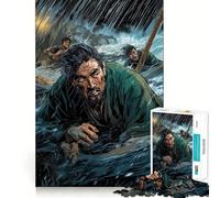 Rompecabezas Samurái en mar tormentoso para Adolescentes, 1000 Piezas, Juguete Inteligente para aliviar el estrés, Borde Afilado, Regalo de cumpleaños (38x52cm)