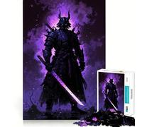 Rompecabezas Samurai en Purple Haze para Adultos, 1000 Piezas, ejercita la Mente, relaja la Mente, Pieza de colección Exact Edge Art (50x75cm)