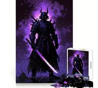 Rompecabezas Samurai en Purple Haze para Adultos, 1000 Piezas, ejercita la Mente, relaja la Mente, Pieza de colección Exact Edge Art (50x75cm)