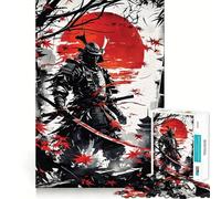 Rompecabezas Samurai Fantasma Rojo para Adolescentes, 1000 Piezas, Juego Mental, Juguete para Relajarse, Corte Íntimo, (50x75cm)