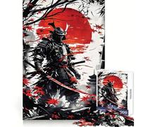 Rompecabezas Samurai Fantasma Rojo para Adolescentes, 1000 Piezas, Juego Mental, Juguete para Relajarse, Corte Íntimo, (50x75cm)