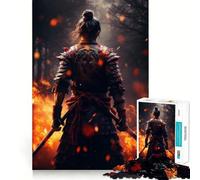 Rompecabezas Samurai Fire de 1000 Piezas para Adolescentes, Juguete de lógica Fuerte para Disfrutar en Familia, Bordes Transparentes, Sorpresa cálida (38x26cm)