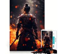 Rompecabezas Samurai Fire de 1000 Piezas para Adolescentes, Juguete Mental para aliviar el estrés, Corte Premium, (38x52cm)