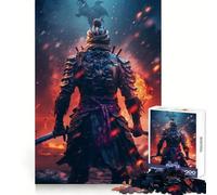 Rompecabezas Samurai Fire de 1000 Piezas para Adultos Ayuda a desarrollar la Memoria Diseño de Entretenimiento Suave Colección de Piezas de Arte para armar (50x75cm)