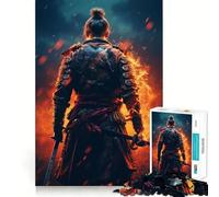 Rompecabezas Samurai Fire de 1000 Piezas para Adultos: Ayuda a Mejorar la Memoria, Calma Mental, diseño, Montaje y Regalo Creativo (50x75cm)