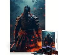 Rompecabezas Samurai Fire de 1000 Piezas para Adultos Ayuda a Mejorar la Memoria, estimula la relajación Mental y Permite un Corte Suave Regalo de cumpleaños (38x52cm)