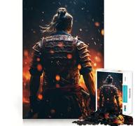 Rompecabezas Samurai Fire de 1000 Piezas para Adultos Mejora la Memoria y Alivia la ansiedad Bordes precisos Sorpresa navideña (50x75cm)