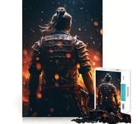 Rompecabezas Samurai Fire de 1000 Piezas para Adultos y Adolescentes Juguete Intelectual para el hogar Disfrute de un Corte de Calidad Regalo clásico (38x52cm)