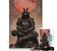 Rompecabezas Samurai Flor de Cerezo para Adolescentes, 1000 Piezas, Mejora la Memoria, Relajante, Divertido, Corte Premium, Regalo Elegante (38x52cm)
