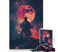 Rompecabezas Samurai Galaxy Silhouette de 1000 Piezas para Adultos Fortalece la Memoria, Calma la Mente, cálida Sorpresa (38x26cm)
