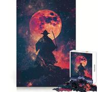 Rompecabezas Samurai Galaxy Silhouette de 1000 Piezas para Adultos Mejora la Memoria Diversión Relajante Corte de Primera Calidad Regalo Memorable (50x75cm)