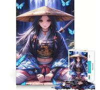 Rompecabezas Samurai Guardian de The Hard Jigsaw Puzzle para Adultos, 1000 Piezas, Reason Skill Toy Family Time, Tight Cut Art Collectible (50x75cm)