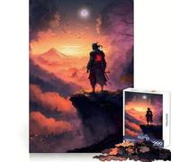 Rompecabezas Samurai Guardian Sunset de 1000 Piezas para Adolescentes Mejora la Memoria Ideal para Relajarse Bordes precisos Regalo Elegante (38x52cm)