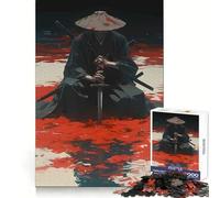 Rompecabezas Samurai in Blood de 1000 Piezas para Adolescentes, Juguete de lógica Pura, Suave y Relajante, Pieza de Arte de Corte Limpio (38x26cm)