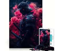 Rompecabezas Samurai in Bloom de 1000 Piezas para Adolescentes Juguete de lógica Fuerte Relajación Mental Bordes definidos Regalo Elegante (38x26cm)