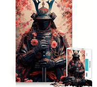 Rompecabezas Samurai in Bloom de 1000 Piezas para Adolescentes Mejora la Memoria Juego Casual y Relajante Bordes precisos Regalo Elegante (38x26cm)