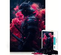 Rompecabezas Samurai in Bloom de 1000 Piezas para Adolescentes Rompecabezas Inteligente Juguete para Pensar Tiempo de relajación Corte Claro Regalo para Festivales (50x75cm)