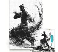 Rompecabezas Samurai in Motion para Adultos, 1000 Piezas, Juego Mental, Juguete para aliviar la ansiedad, Arte de Corte preciso, Coleccionable (38x52cm)