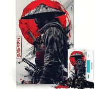 Rompecabezas Samurai Japan de 1000 Piezas para Adultos: Mejora la Memoria, diversión Relajante, Bordes Afilados, Regalo navideño (50x75cm)