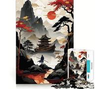 Rompecabezas Samurai Junto al Lago de 1000 Piezas para Adolescentes Juguete para desarrollar la lógica y la Capacidad de relajación Bordes Lisos Regalo de Primera Calidad (50x75cm)