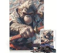 Rompecabezas Samurai Orangutan Resolve para Adultos, 1000 Piezas, Juego Mental, Juguete para aliviar la ansiedad, Arte de Corte preciso, Coleccionable (50x75cm)