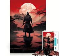 Rompecabezas Samurai para Adultos, 1000 Piezas Piensa de Forma Inteligente Juguete para el hogar Disfruta de un Corte preciso Decoración de Pared 50x75cm