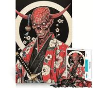 Rompecabezas Samurai Rojo de 1000 Piezas para Adultos Ayuda a Mejorar la Memoria y Alivia la ansiedad Diseño artístico para armar Regalo Ideal (50x75cm)