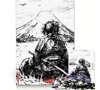 Rompecabezas Samurai Ronin en Tinta Negra para Adultos, 1000 Piezas, ejercita la Mente, relaja la Mente, Pieza de colección de Arte de Borde Exacto (50x75cm)