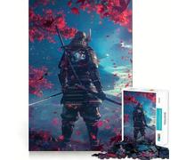 Rompecabezas Samurai Sakura Journey de 1000 Piezas para Adultos Fortalece la Memoria, Calma la Mente, cálida Sorpresa (38x52cm)