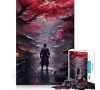 Rompecabezas Samurai Sakura Village para Adolescentes, 1000 Piezas, Potencia la Memoria, Momentos de Tranquilidad, Corte Premium, Regalo de cumpleaños (38x52cm)