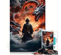 Rompecabezas Samurai Sekiro de 1000 Piezas para Adolescentes, Juguete de lógica Fuerte, Tiempo Sereno, Borde Transparente, Regalo Creativo (50x75cm)