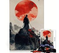Rompecabezas Samurai Serenity de 1000 Piezas para Adolescentes, Juguete de lógica Tipo Tren, Tranquilo y Divertido, Corte Suave, Regalo Encantador (50x75cm)