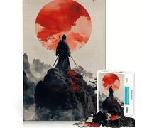 Rompecabezas Samurai Serenity para Adolescentes de 1000 Piezas, Juguete para estimular la lógica, diversión en Interiores, Borde Premium, Regalo Memorable (38x26cm)