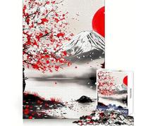 Rompecabezas Samurai Serenity Peaceful de 1000 Piezas para Adolescentes Mejora la Memoria Ideal para Relajarse Bordes precisos Regalo Elegante (38x26cm)
