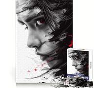 Rompecabezas Samurai Spirit de 1000 Piezas para Adolescentes Mejora la Memoria Estilo Casual y Relajante Bordes precisos Regalo Elegante (38x26cm)