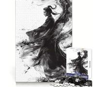 Rompecabezas Samurai Spirit de 1000 Piezas para Adultos Mejora la Memoria y Alivia la ansiedad Bordes precisos Sorpresa navideña (38x26cm)