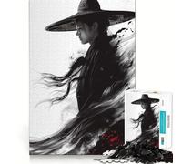 Rompecabezas Samurai Spirit de 1000 Piezas para Adultos y Adolescentes Juguete Intelectual para el hogar Disfrute de un Corte de Calidad Regalo clásico (38x52cm)