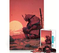 Rompecabezas Samurai Sunset de 1000 Piezas para Adolescentes Juguete para desarrollar la lógica y la Capacidad de relajación Bordes Suaves Regalo de Primera Calidad (50x75cm)