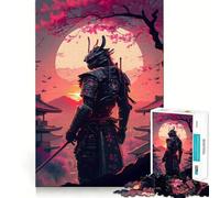 Rompecabezas Samurai Sunset de 1000 Piezas para Adultos: ejercita la Memoria, entretenido y de diseño Colección de Arte para armar (38x26cm)