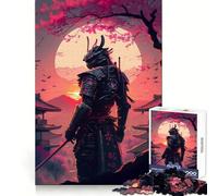 Rompecabezas Samurai Sunset de 1000 Piezas para Adultos: ejercita la Memoria, entretenido y de diseño Colección de Arte para armar (38x26cm)