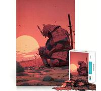 Rompecabezas Samurai Sunset para Adolescentes, 1000 Piezas, estimula la Memoria, Relajante, Divertido, de Corte Premium, Regalo Elegante (38x52cm)