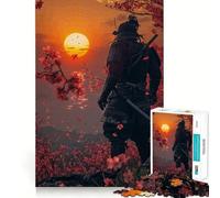 Rompecabezas Samurai Sunset para Adultos, 1000 Piezas, para Fortalecer la Memoria, Divertido, de Calidad, Elegante, Regalo (38x52cm)