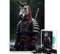 Rompecabezas Samurai Zebra de 1000 Piezas para Adolescentes Juguete para desarrollar la Habilidad Mental y Relajarse Corte preciso (38x52cm)