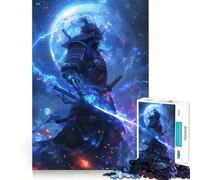 Rompecabezas Samurais Blue Fury de 1000 Piezas para Adolescentes Mejora la Memoria Ocio en casa Imagen para armar Un Regalo Encantador (38x52cm)