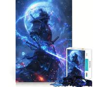Rompecabezas Samurais Blue Fury para Adolescentes, 1000 Piezas Fortalece la Memoria Pasatiempo Tranquilo Borde de Calidad Regalo Festivo (50x75cm)